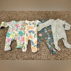 Baby Girl Onesies NB New and Used